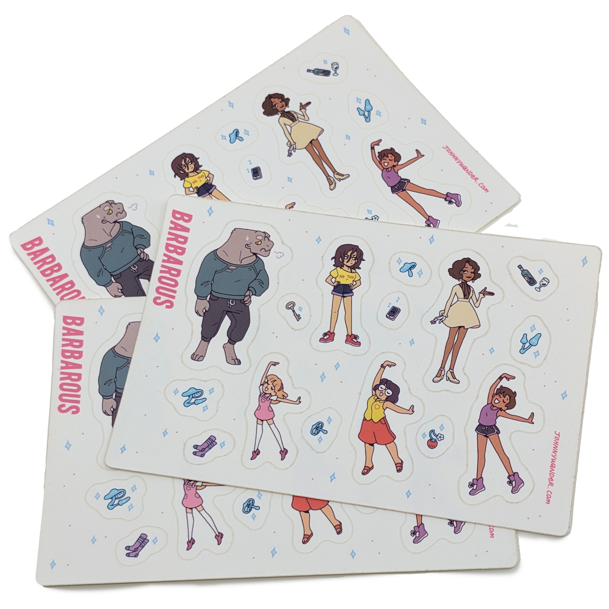 Barbarous Cast Sticker Sheet