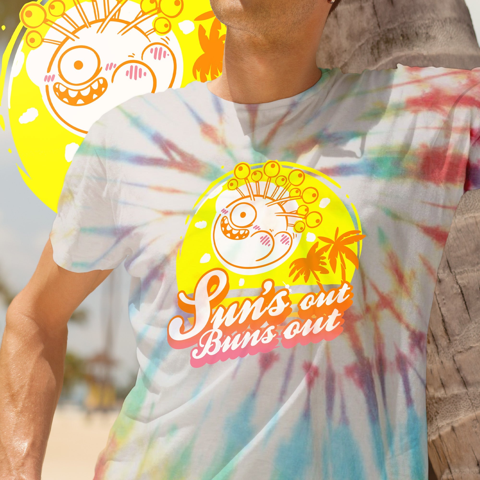 Sun’s Out, Buns Out Tie-Dye Shirt