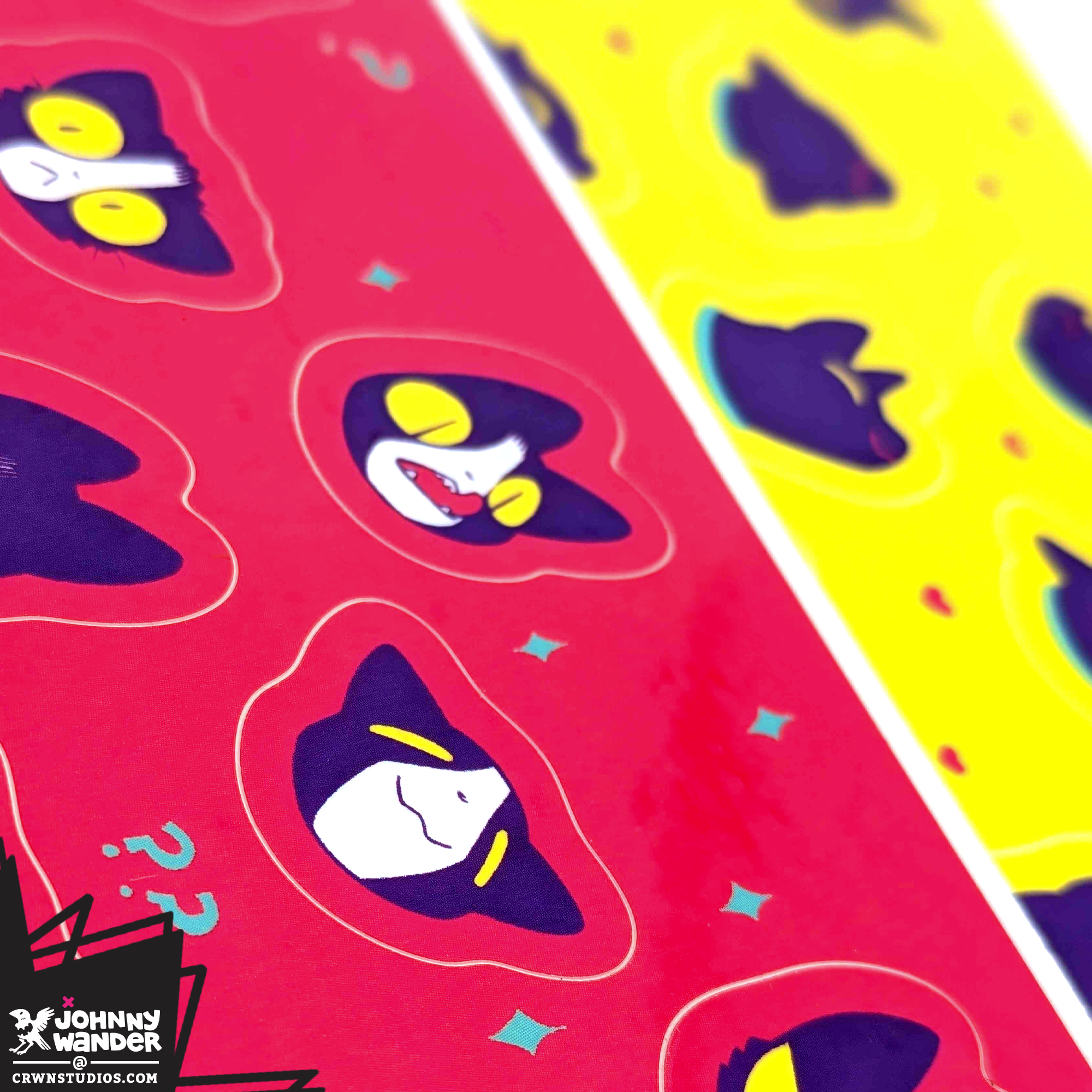 Cat Rook Rook and Cricket Sticker Pack