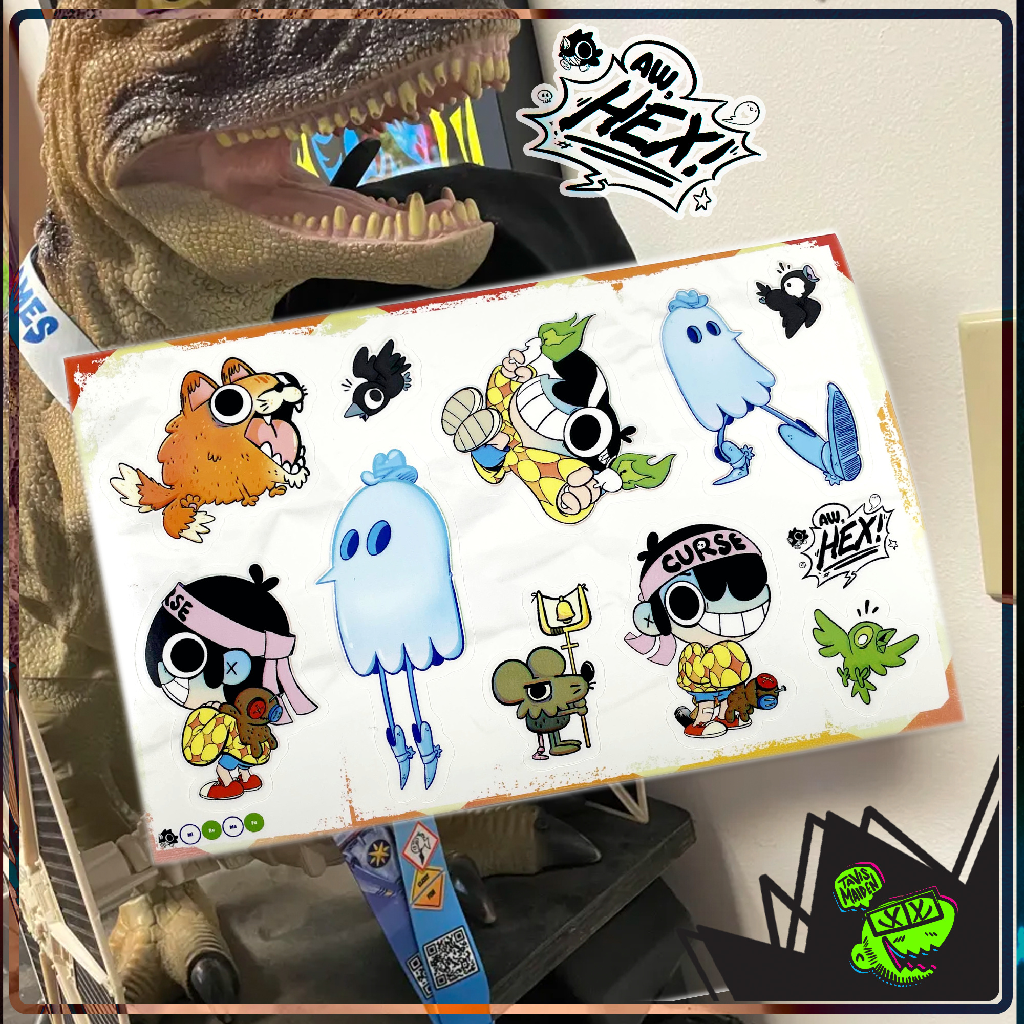 Awec Stickers Aw Hex Sticker Sheets